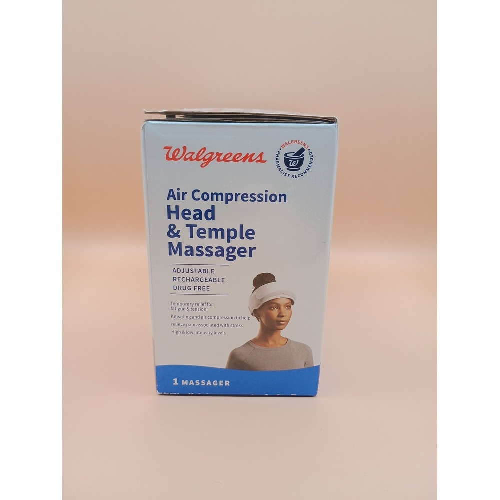 Walgreens Air‎ Compression Head & Temple Massager Adjustable Rechargeable White - Picture 4 of 6